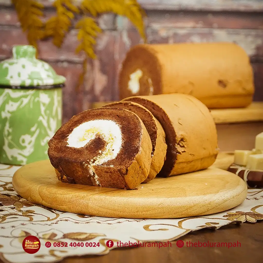 Bolu Gulung Cokelat Keju
